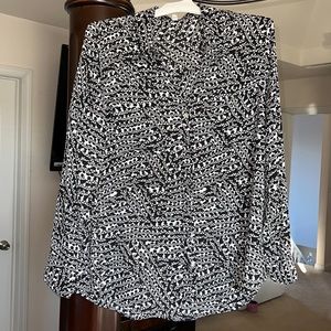 Black & White Skull Dress Shirt